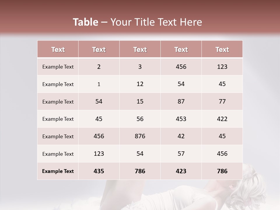 Legs Woman Bedroom PowerPoint Template