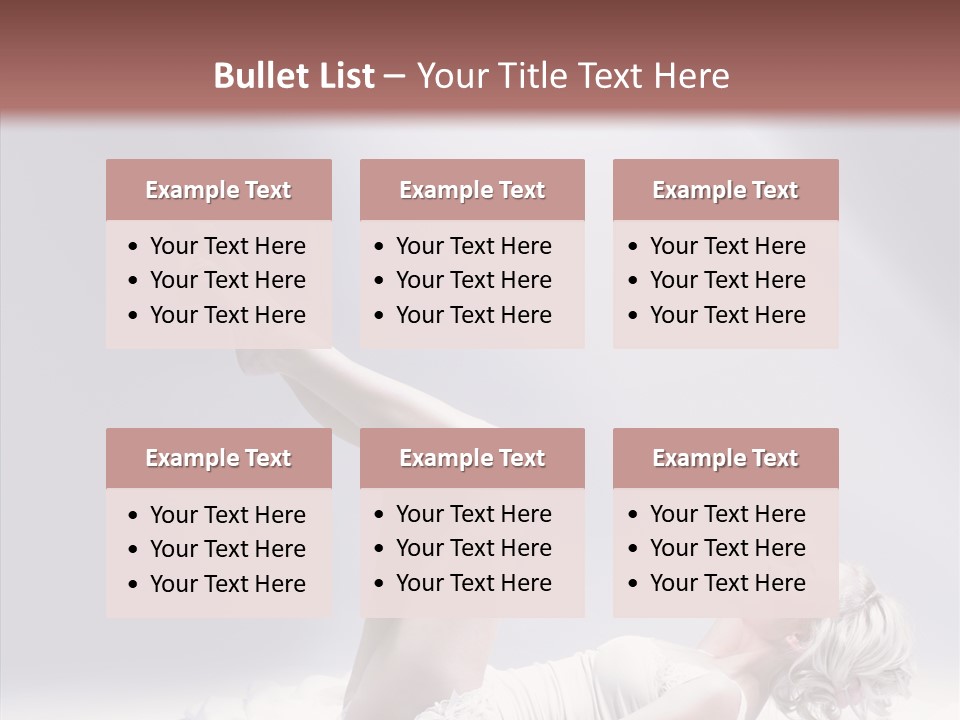 Legs Woman Bedroom PowerPoint Template