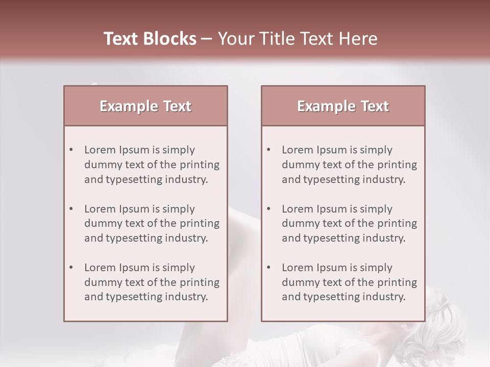 Legs Woman Bedroom PowerPoint Template