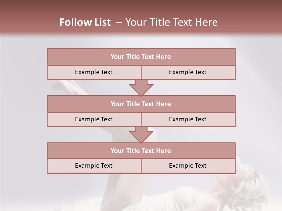 Legs Woman Bedroom PowerPoint Template