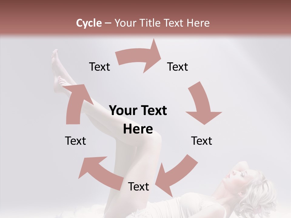 Legs Woman Bedroom PowerPoint Template