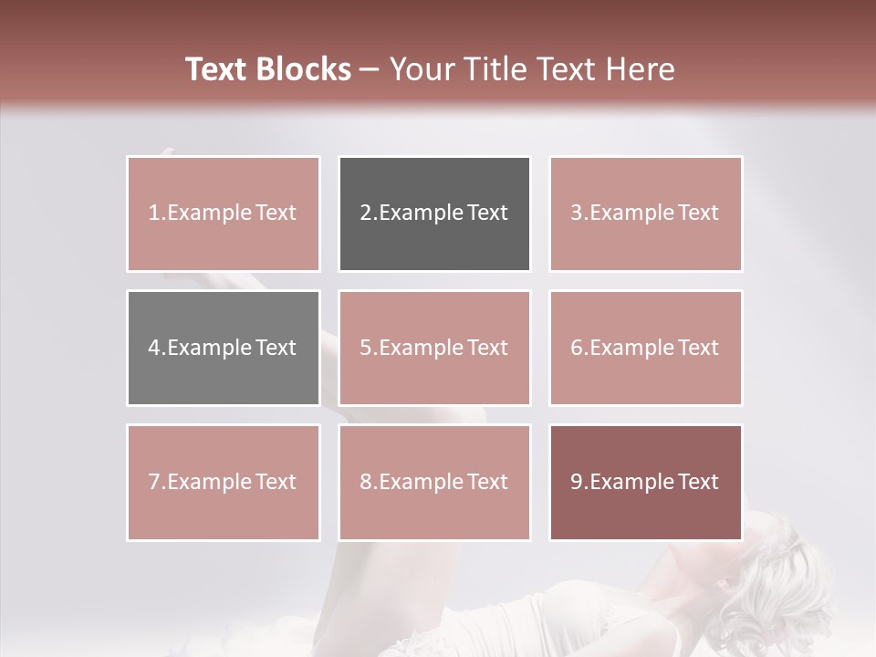 Legs Woman Bedroom PowerPoint Template