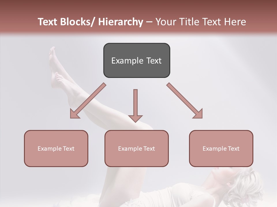 Legs Woman Bedroom PowerPoint Template