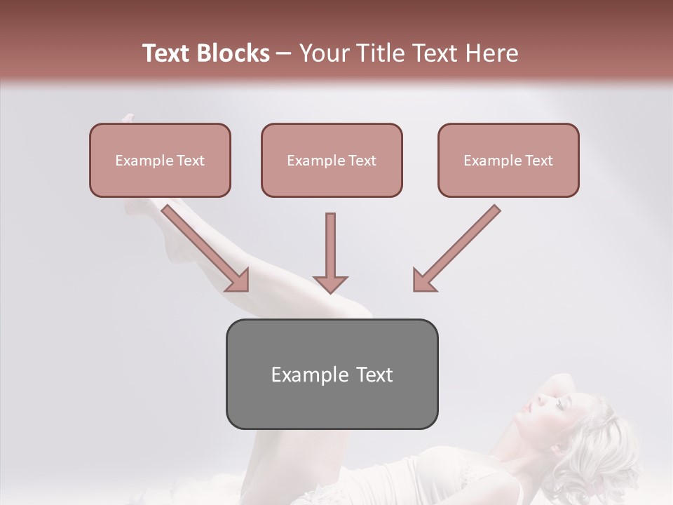 Legs Woman Bedroom PowerPoint Template