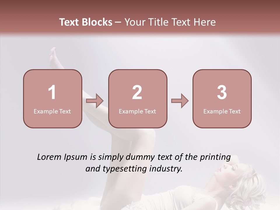 Legs Woman Bedroom PowerPoint Template