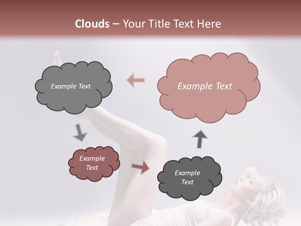 Legs Woman Bedroom PowerPoint Template