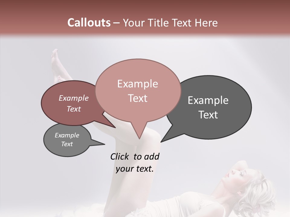 Legs Woman Bedroom PowerPoint Template