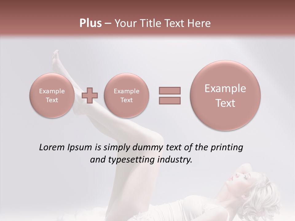 Legs Woman Bedroom PowerPoint Template