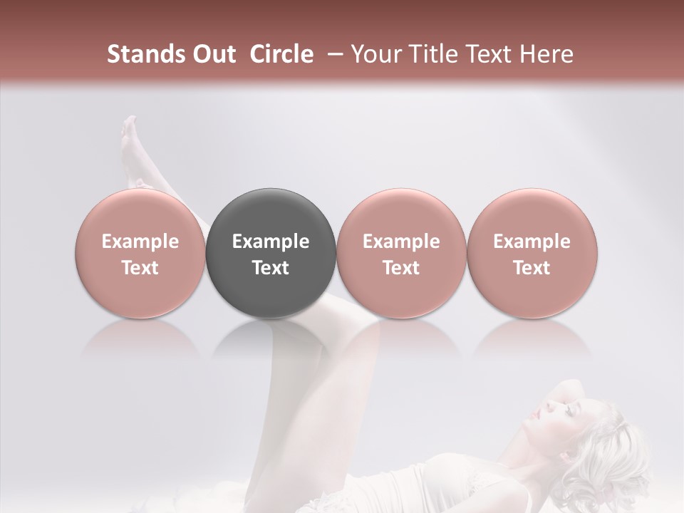 Legs Woman Bedroom PowerPoint Template