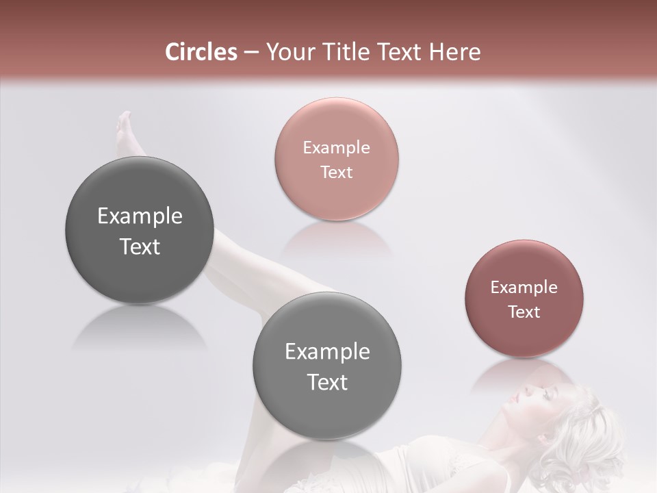 Legs Woman Bedroom PowerPoint Template