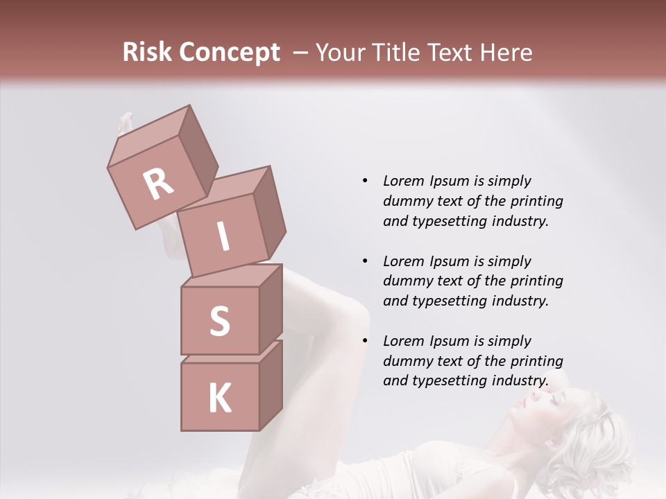 Legs Woman Bedroom PowerPoint Template