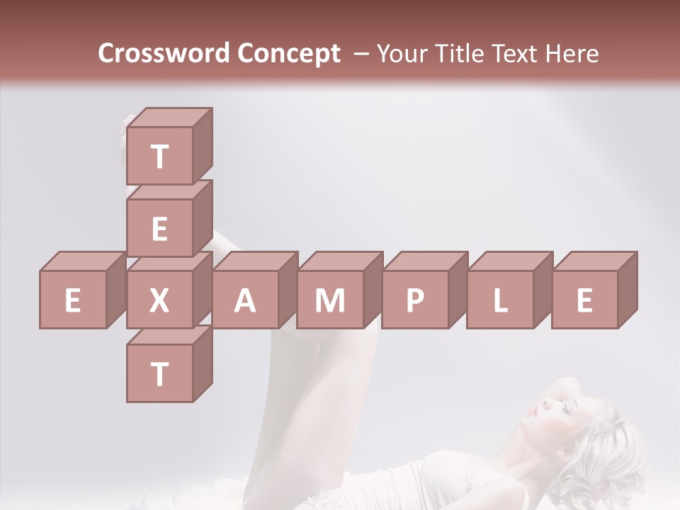 Legs Woman Bedroom PowerPoint Template