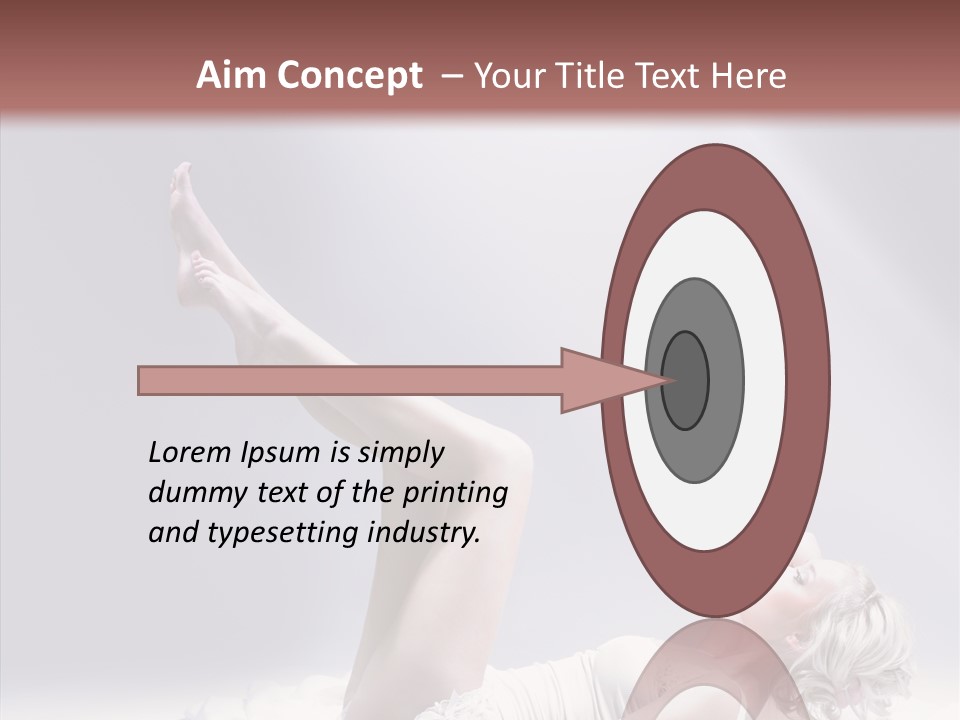 Legs Woman Bedroom PowerPoint Template