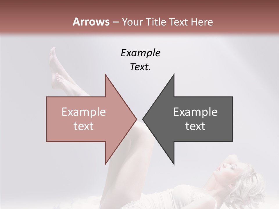 Legs Woman Bedroom PowerPoint Template