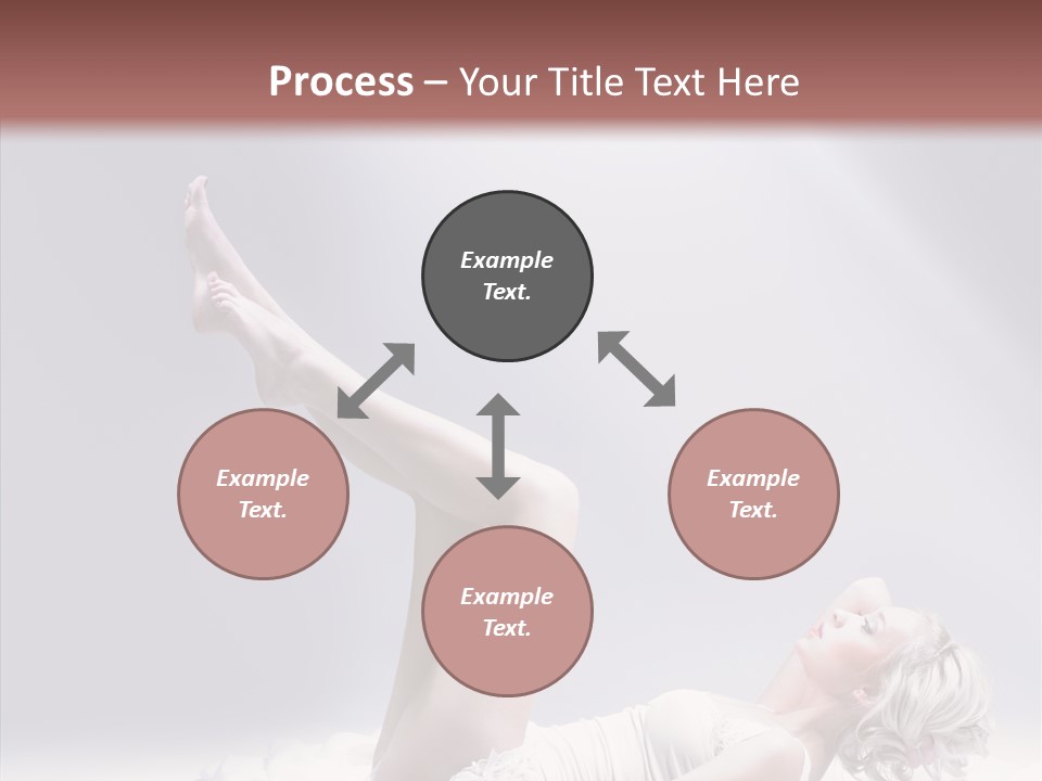 Legs Woman Bedroom PowerPoint Template