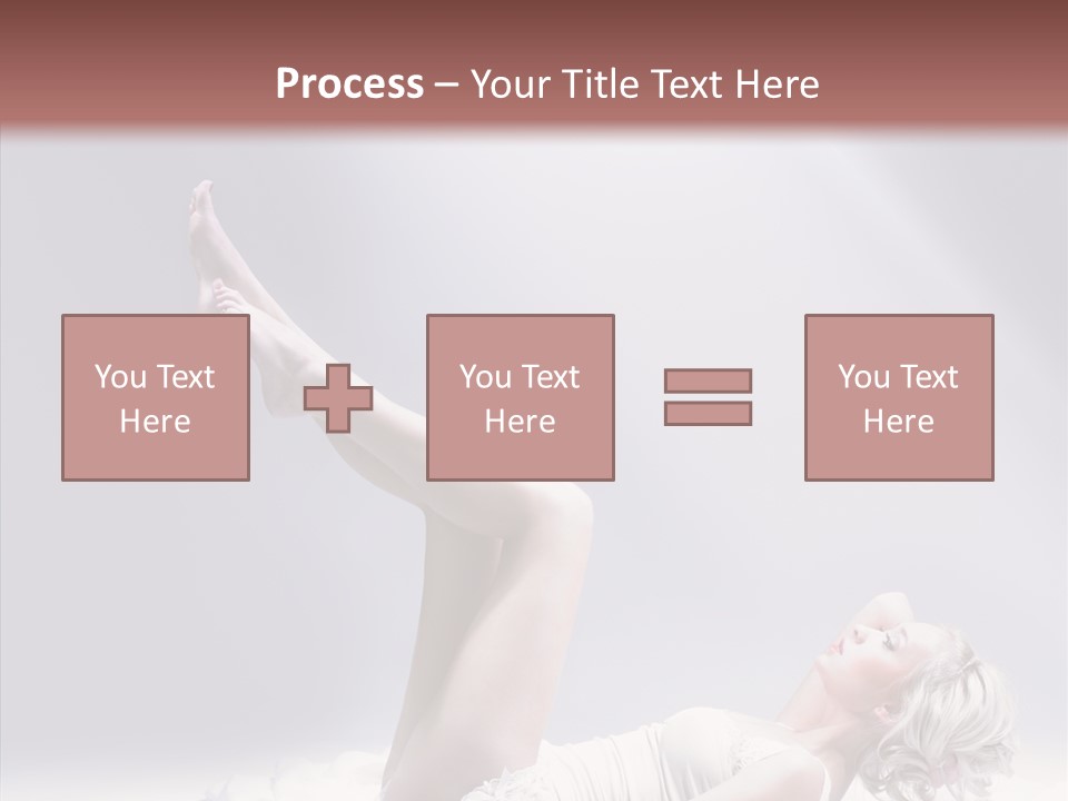 Legs Woman Bedroom PowerPoint Template