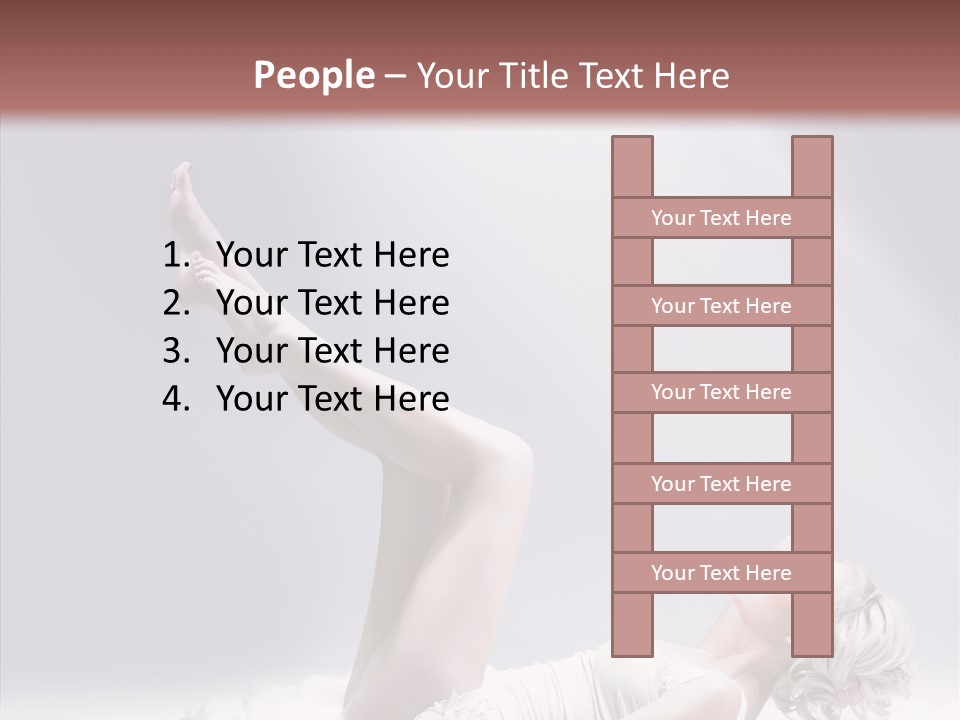 Legs Woman Bedroom PowerPoint Template