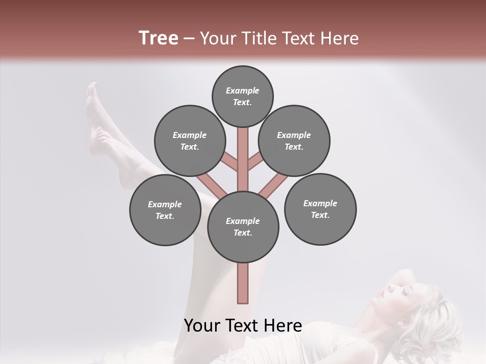 Legs Woman Bedroom PowerPoint Template