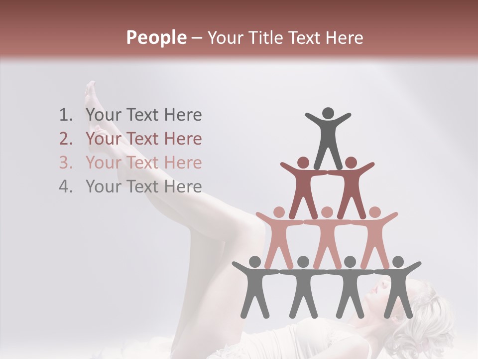 Legs Woman Bedroom PowerPoint Template