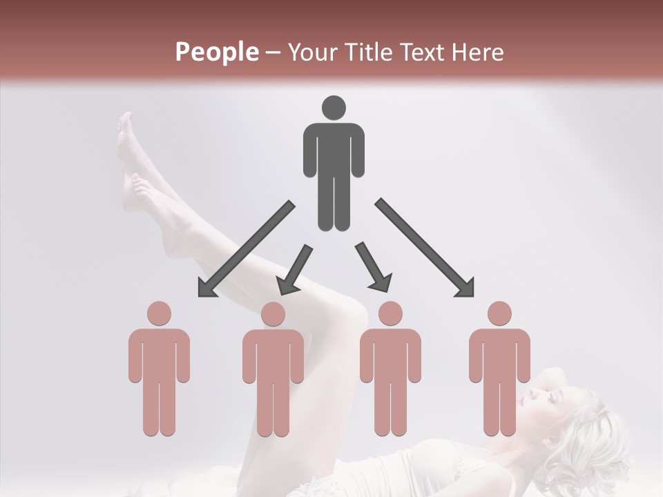 Legs Woman Bedroom PowerPoint Template