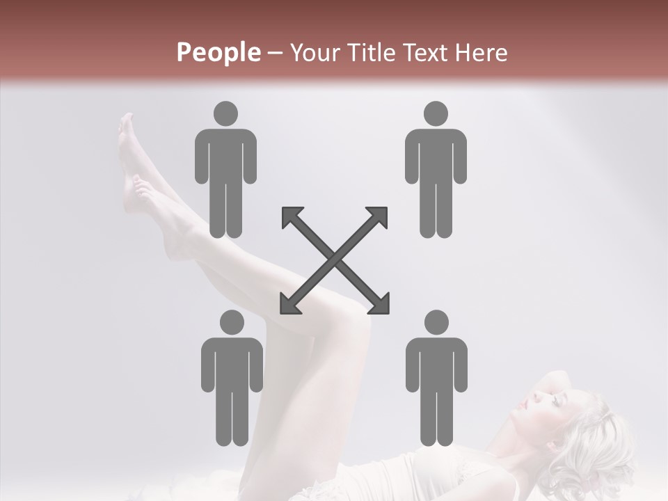 Legs Woman Bedroom PowerPoint Template