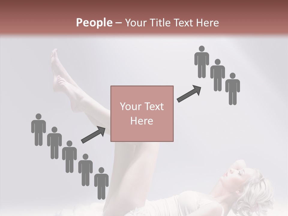 Legs Woman Bedroom PowerPoint Template