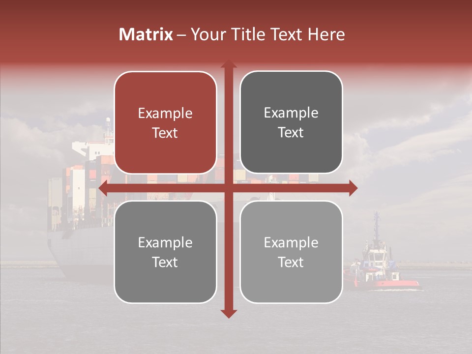 Carrier Transportation Dock PowerPoint Template