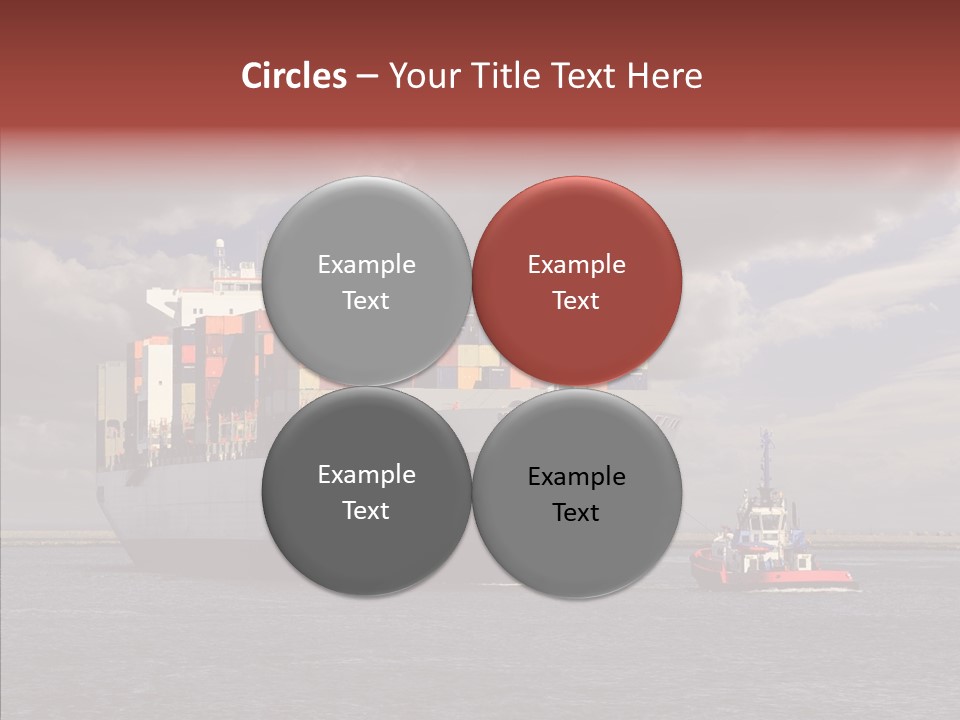 Carrier Transportation Dock PowerPoint Template