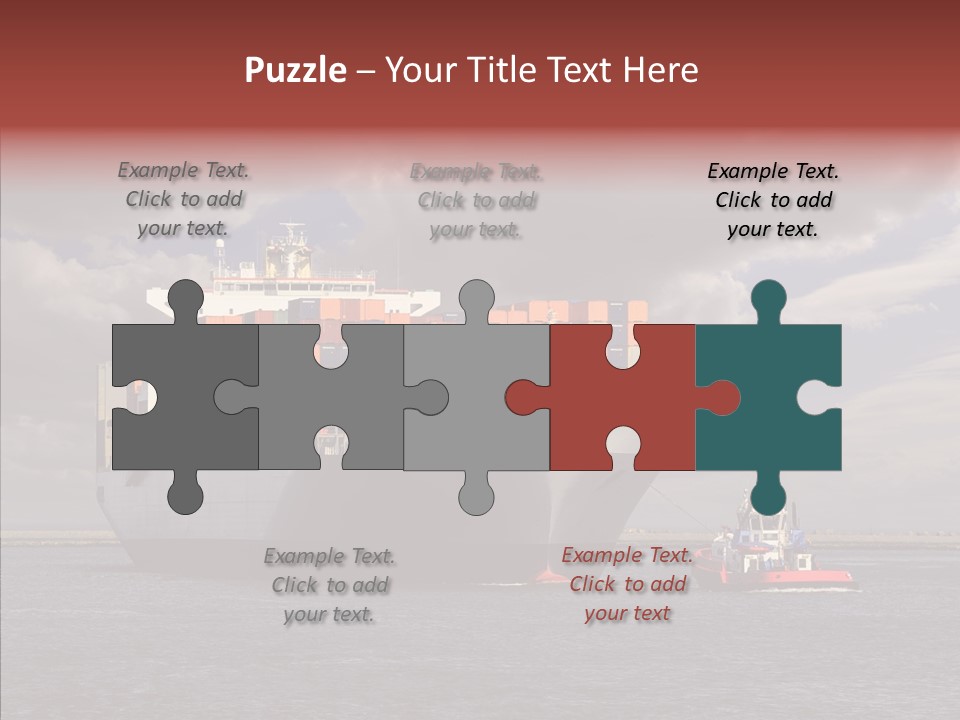 Carrier Transportation Dock PowerPoint Template