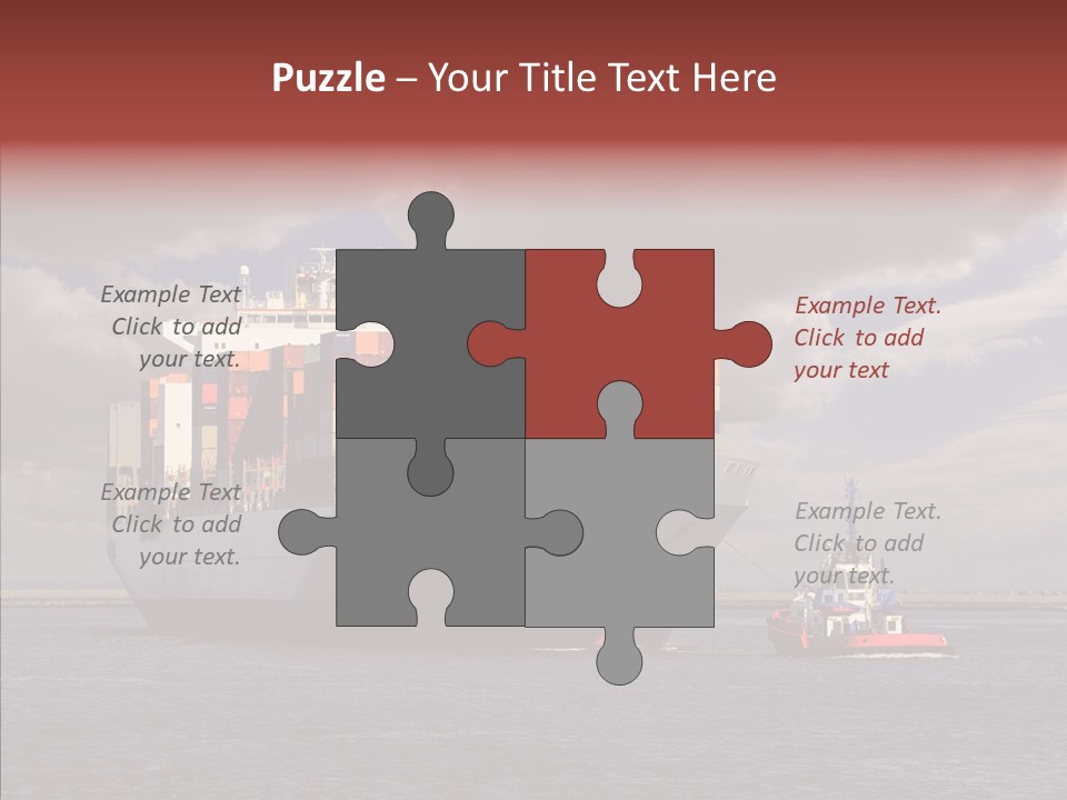 Carrier Transportation Dock PowerPoint Template