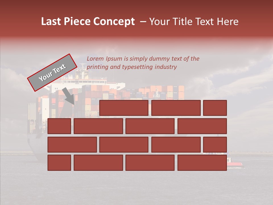 Carrier Transportation Dock PowerPoint Template