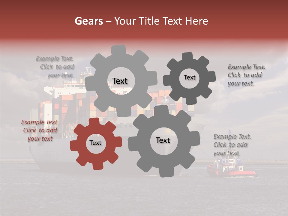 Carrier Transportation Dock PowerPoint Template