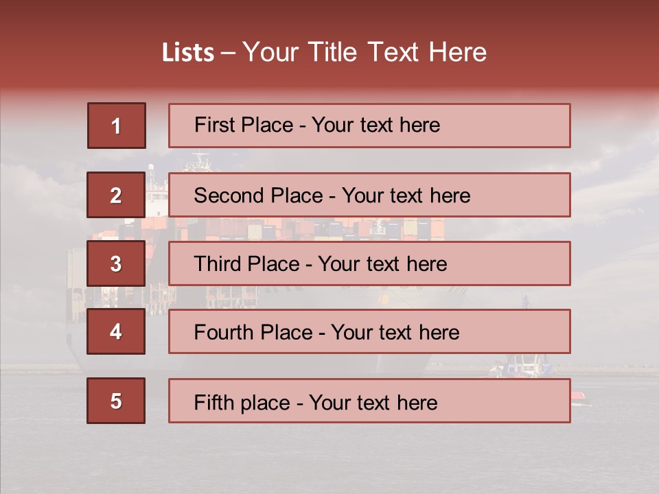 Carrier Transportation Dock PowerPoint Template