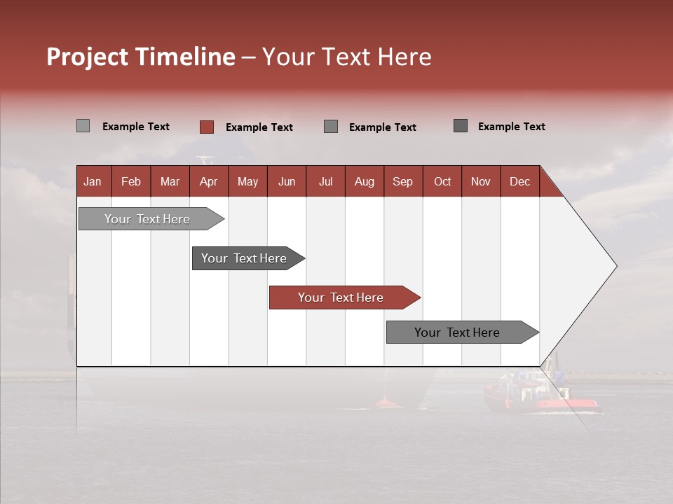 Carrier Transportation Dock PowerPoint Template