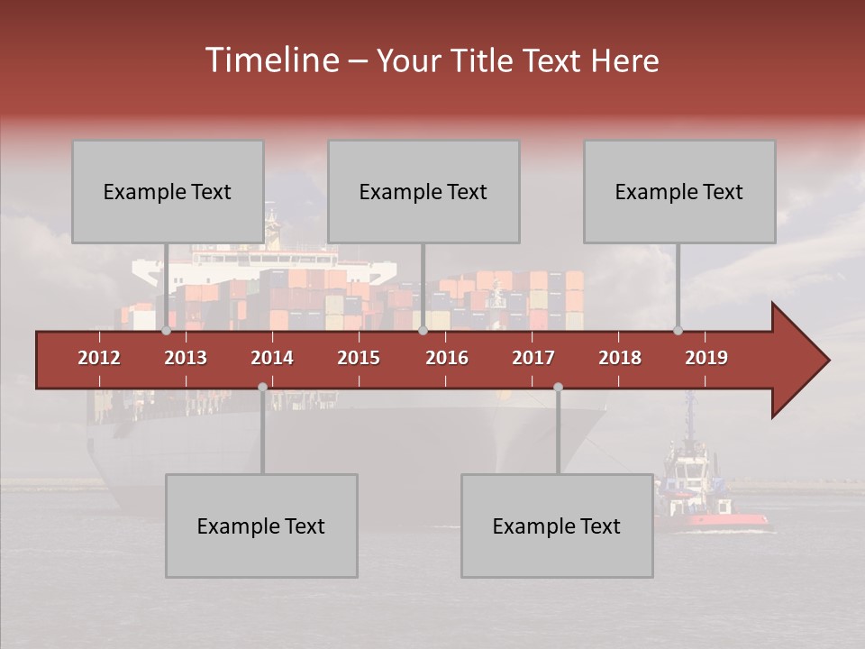 Carrier Transportation Dock PowerPoint Template