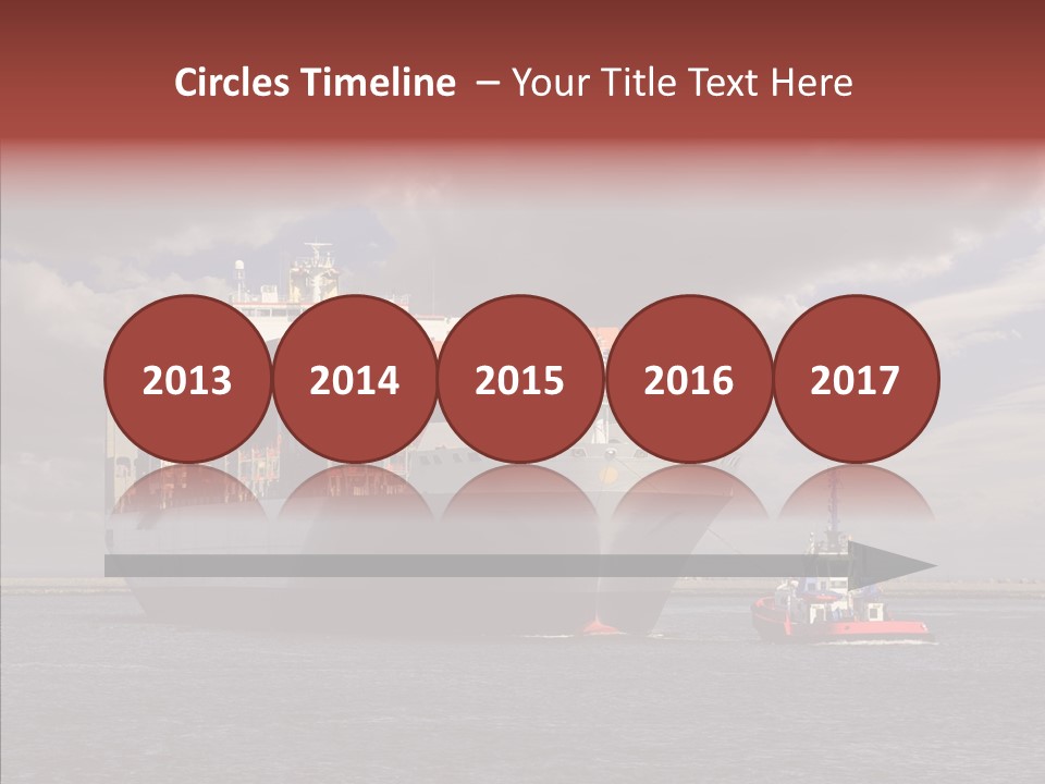 Carrier Transportation Dock PowerPoint Template