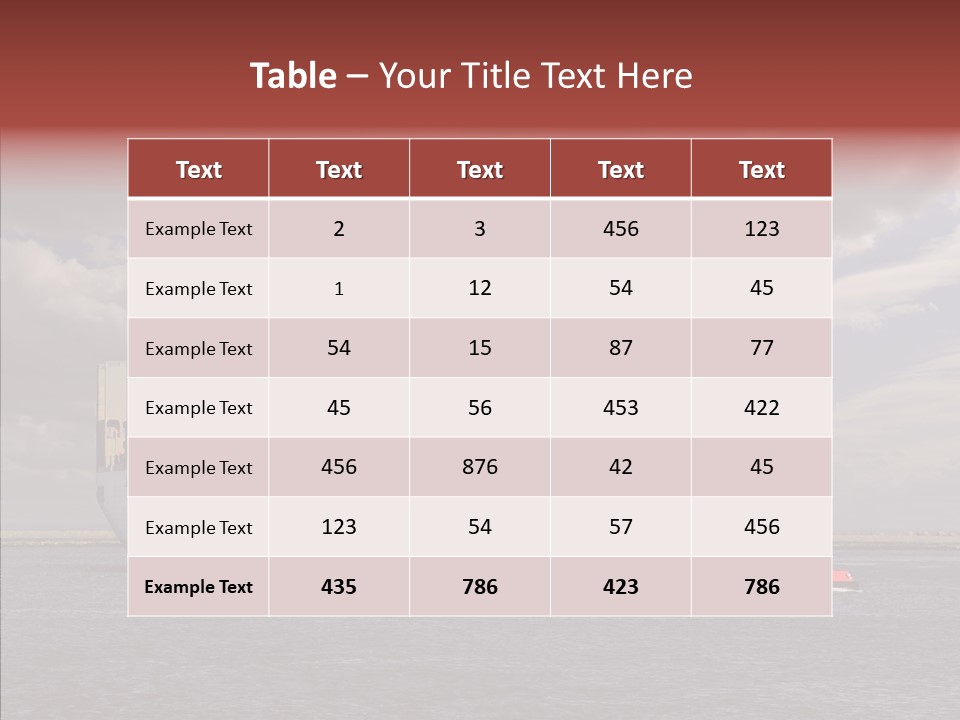 Carrier Transportation Dock PowerPoint Template