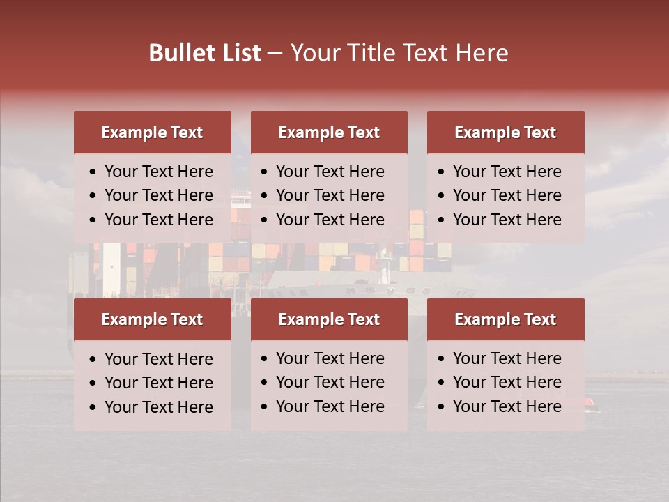 Carrier Transportation Dock PowerPoint Template