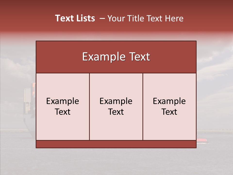 Carrier Transportation Dock PowerPoint Template