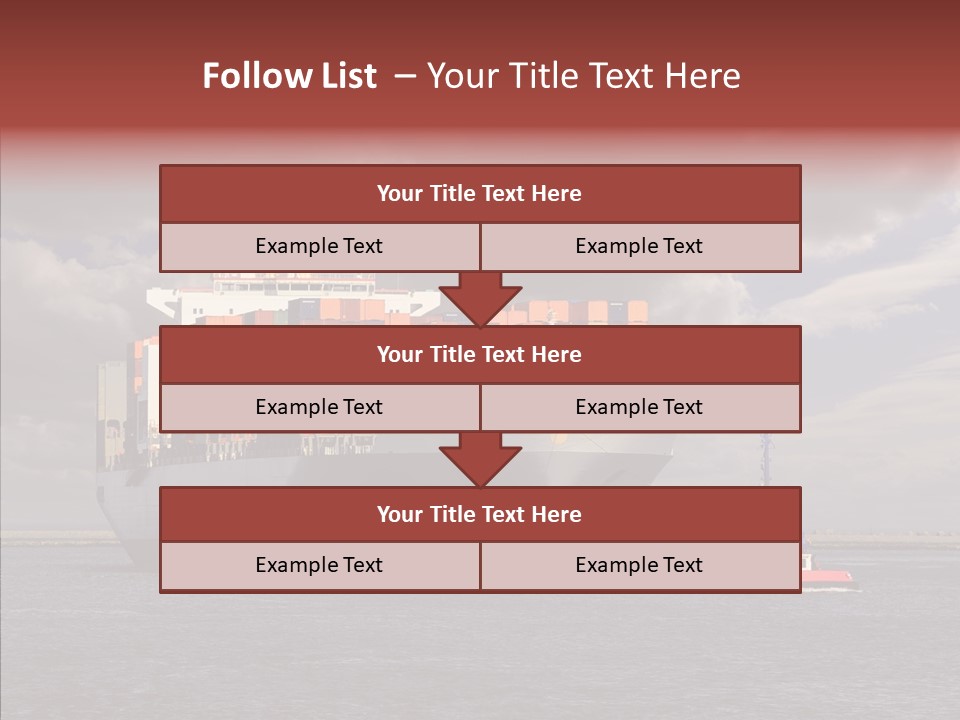 Carrier Transportation Dock PowerPoint Template