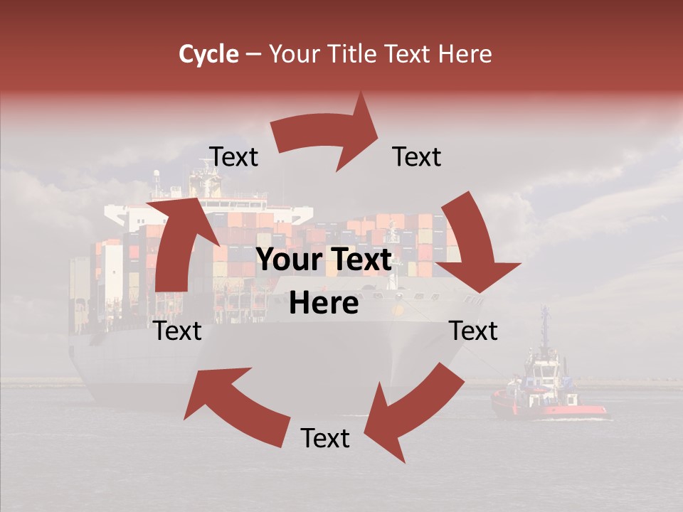 Carrier Transportation Dock PowerPoint Template