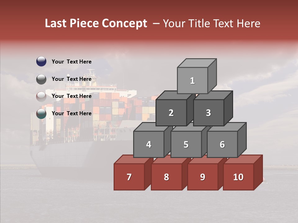 Carrier Transportation Dock PowerPoint Template