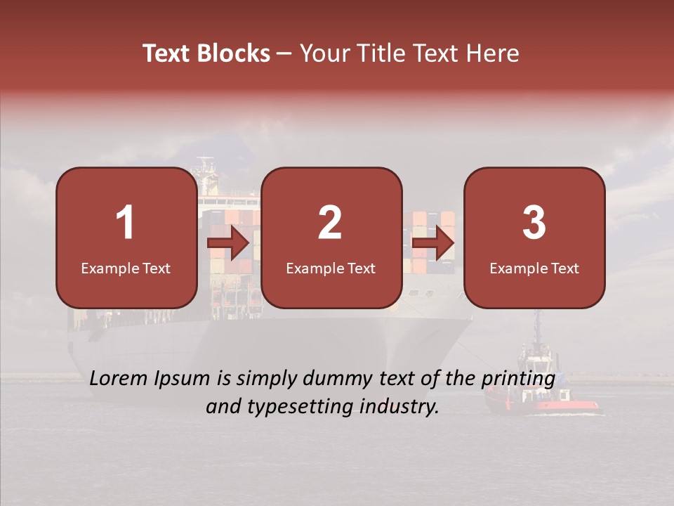 Carrier Transportation Dock PowerPoint Template