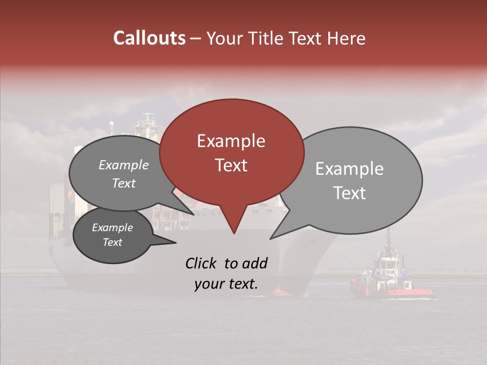 Carrier Transportation Dock PowerPoint Template