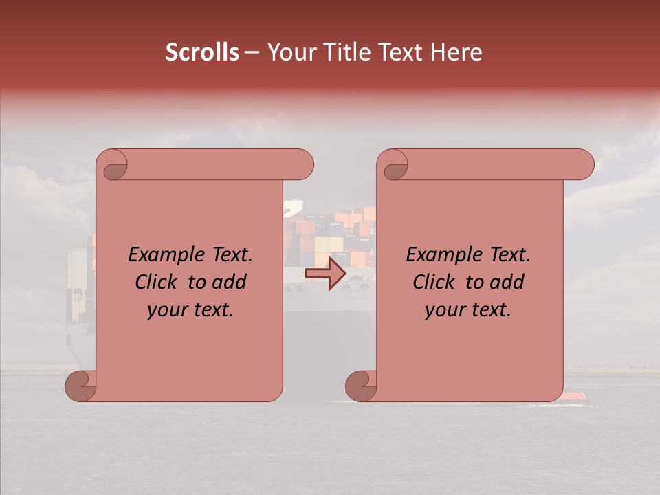 Carrier Transportation Dock PowerPoint Template