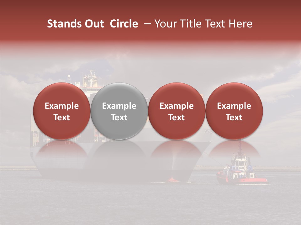 Carrier Transportation Dock PowerPoint Template