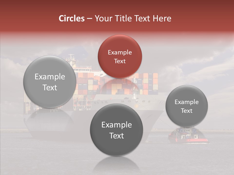Carrier Transportation Dock PowerPoint Template