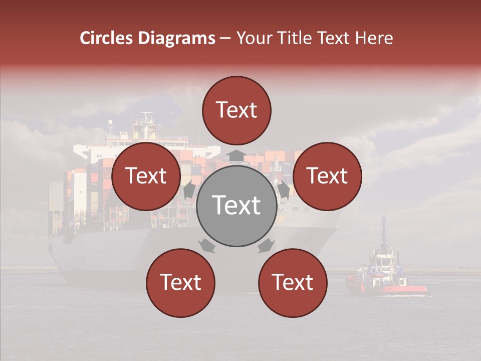 Carrier Transportation Dock PowerPoint Template