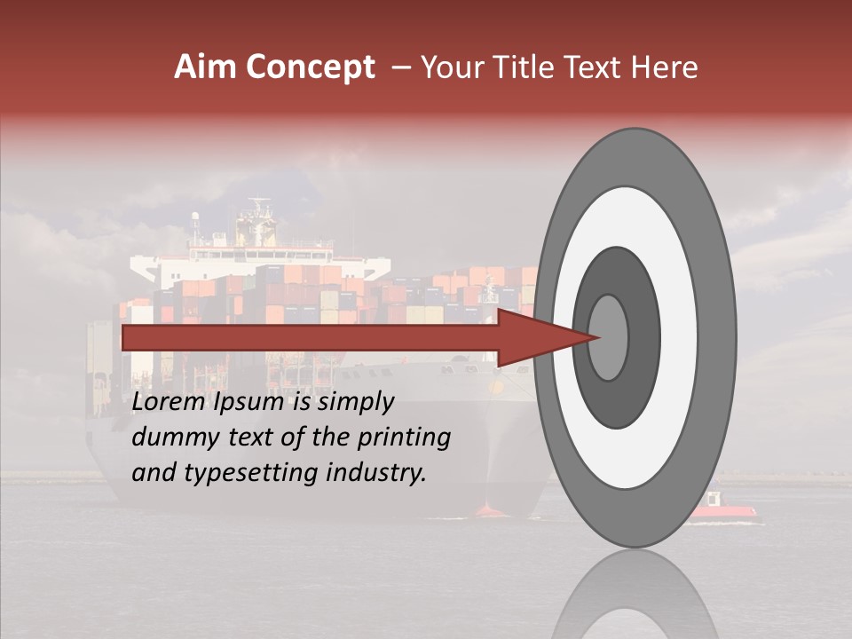 Carrier Transportation Dock PowerPoint Template