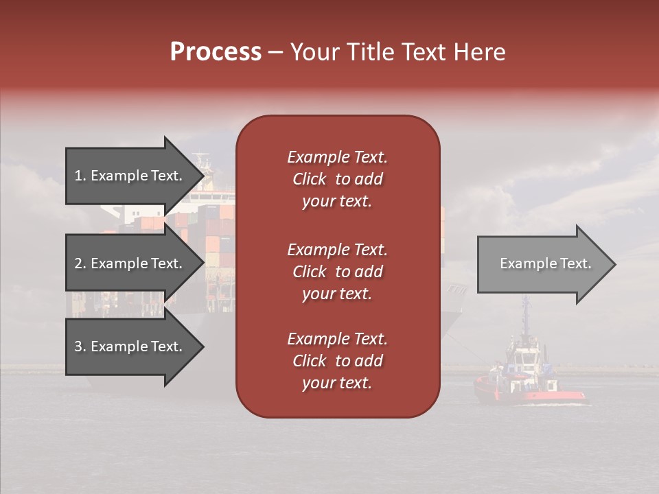 Carrier Transportation Dock PowerPoint Template